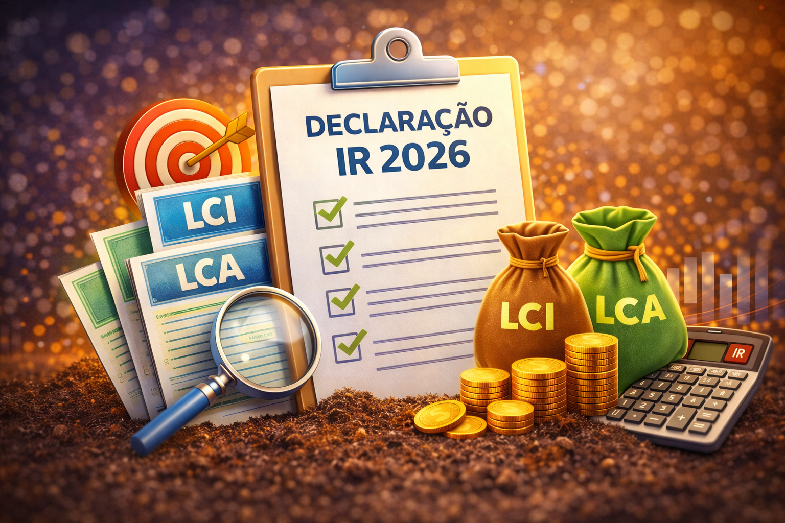 Como declarar LCI e LCA no IR 2026 - Guia prático passo a passo