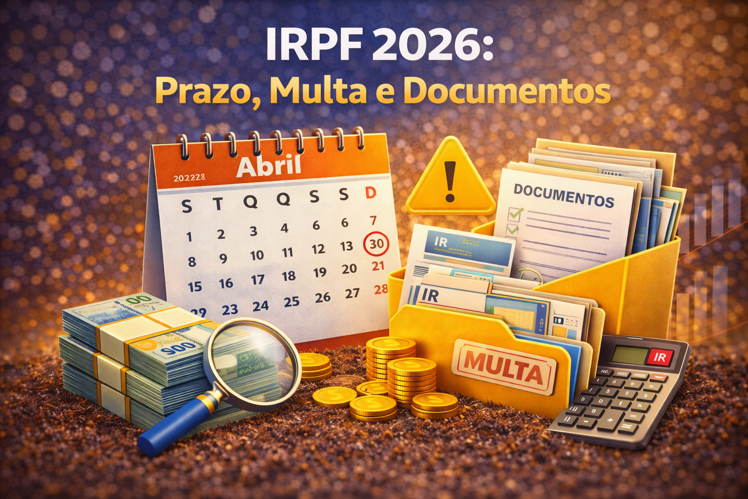IRPF 2026: prazo, multa e documentos - Guia completo com checklist e prazos